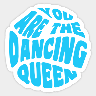 Dancing Queen Blue Sticker